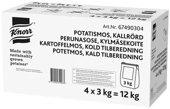 Potatismos, Kall‑ el. Varmsvällande