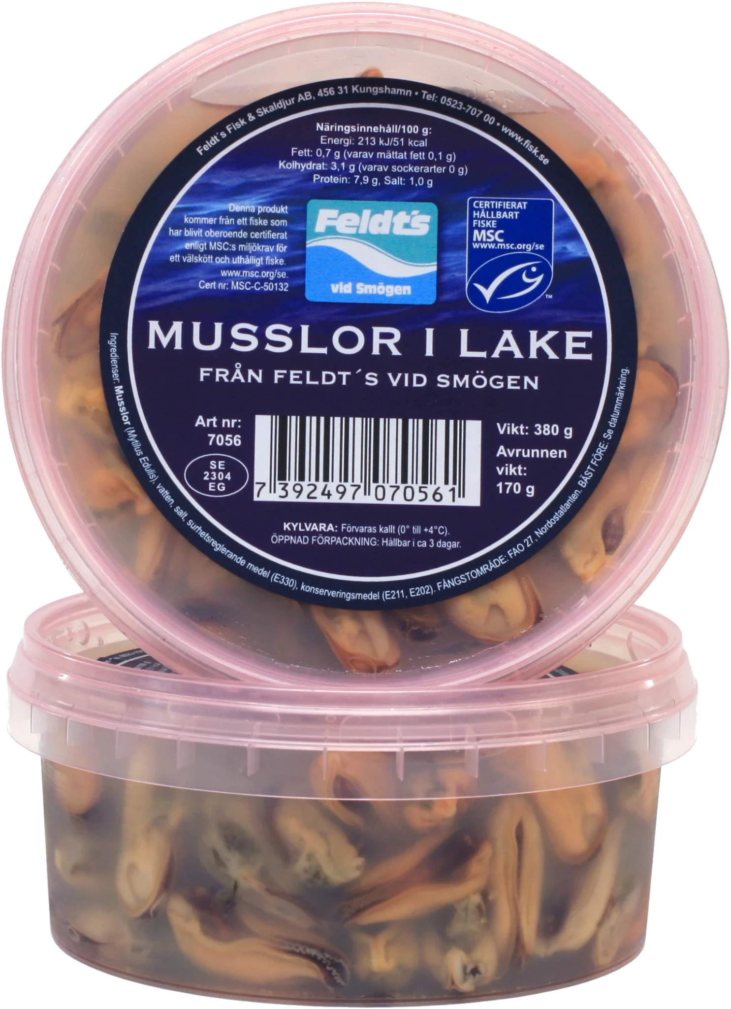 Musslor i lake, (MSC)