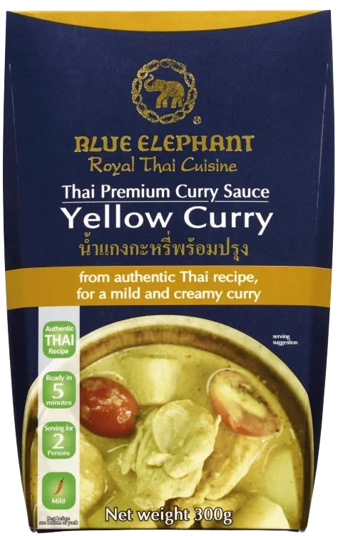 Curry Sauce Yellow 300g Blue Elephant