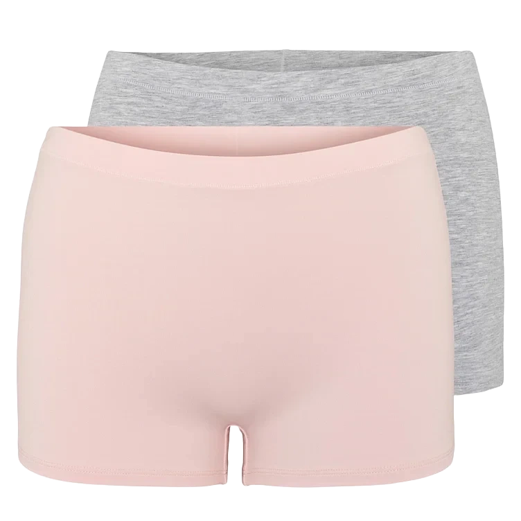 Boxer Cotton Dame Grey/Pink Xl Pierre Robert