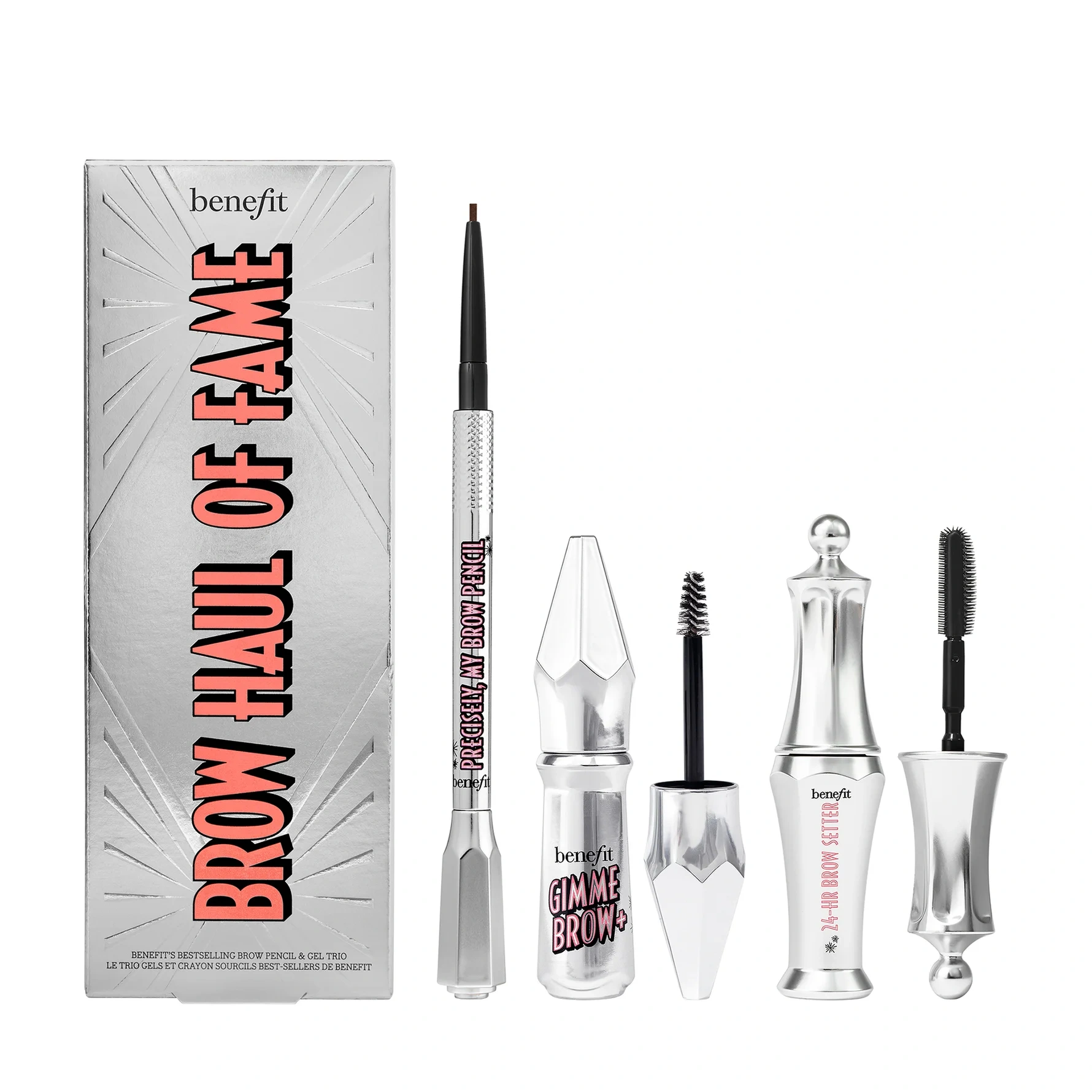 Benefit Brow Haul Of Fame - Brow Pencil, Brow Gel & Brow Setter Makeup Kit Shade 3