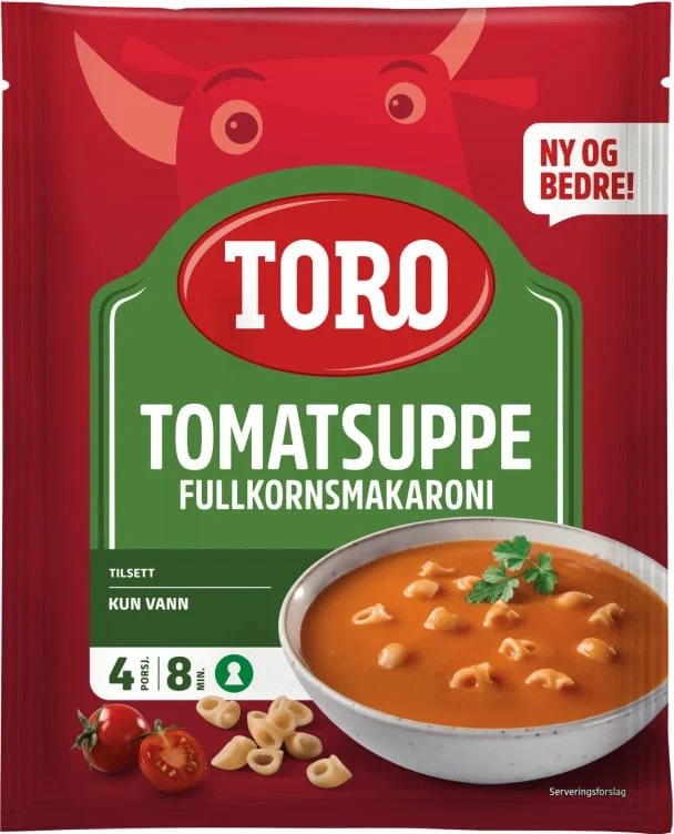 Tomatsuppe Fullkorn 131g Toro