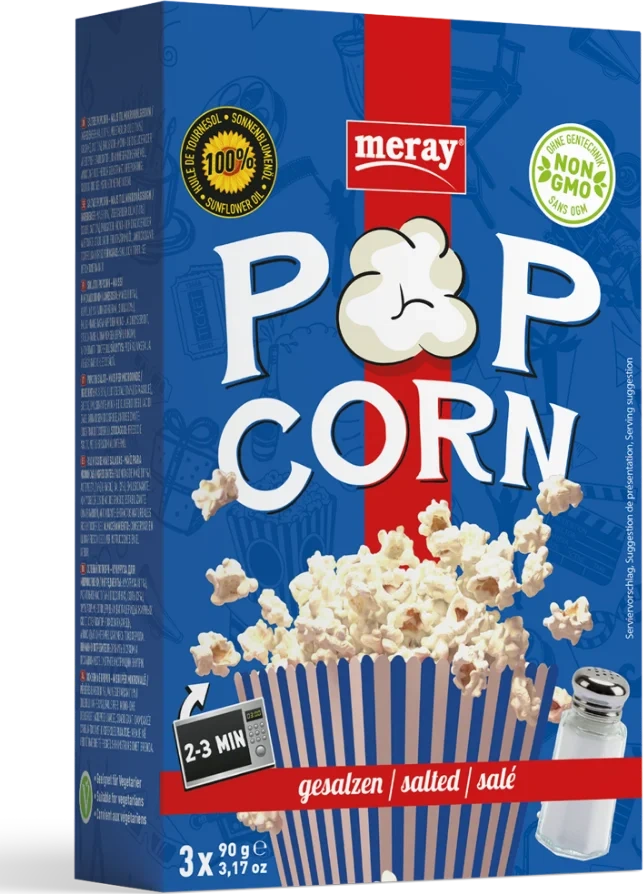 Meray Popcorn Salt Micro 3-pack 270g