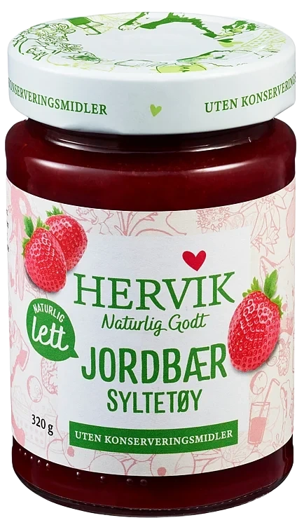 Lett jordbærsyltetøy 320g