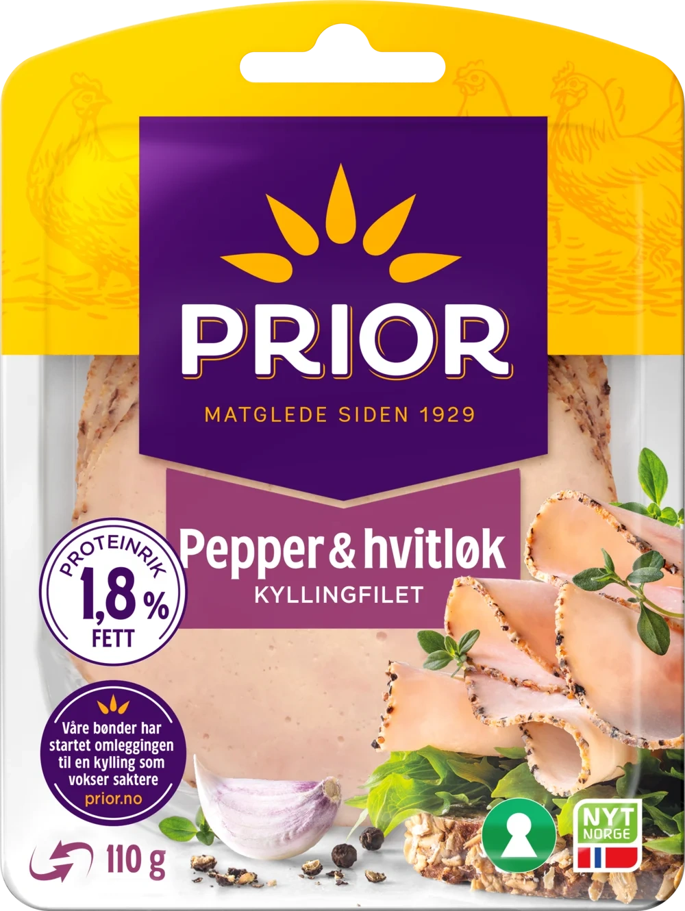 Kyllingfilet Pepper/Hvitløk 110g