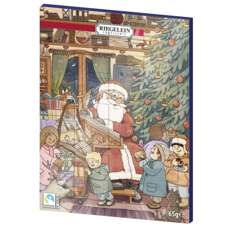 Adventskalender m/Sjokolade 65g Riegelein