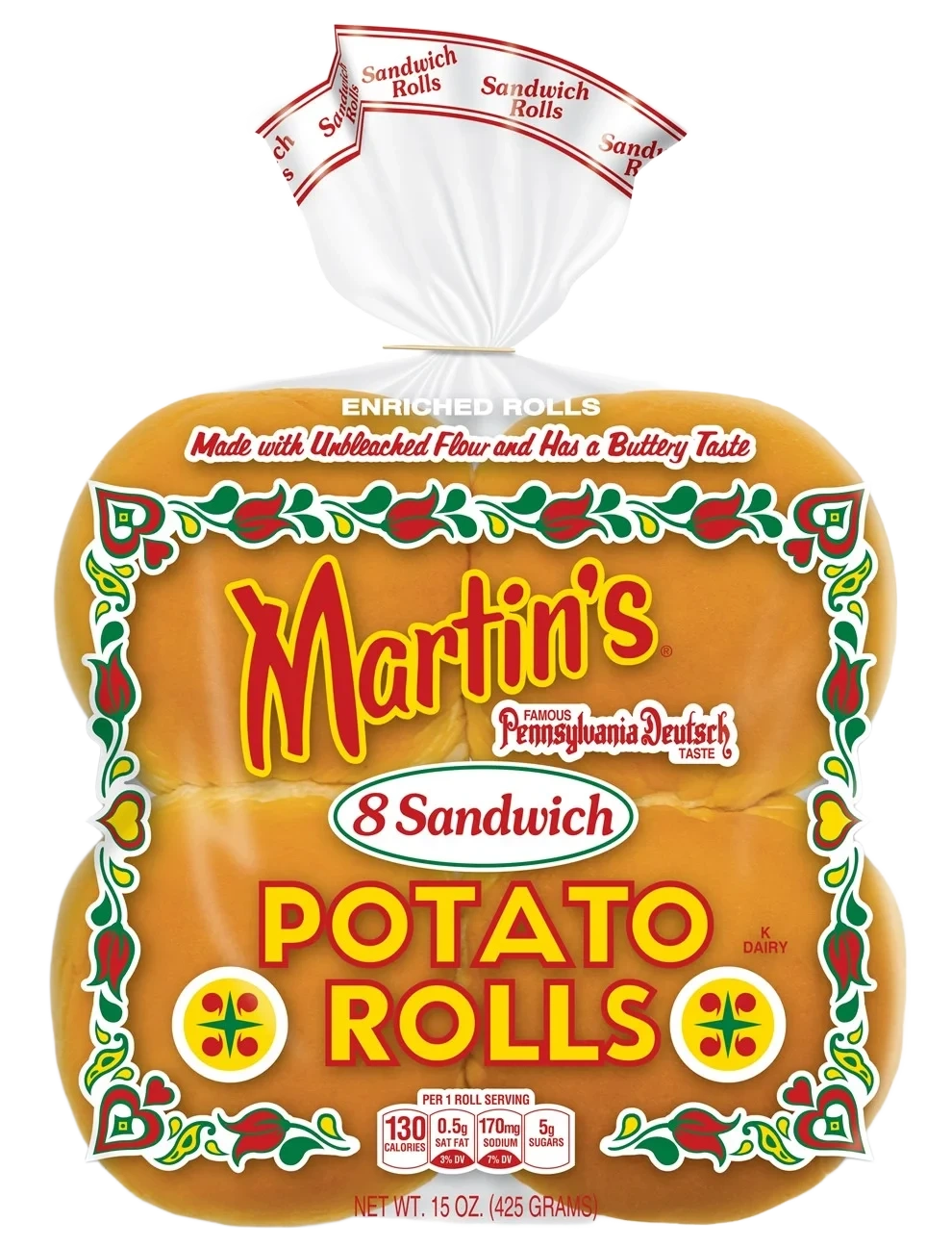 Hamburgerbröd Potato 3,5 tum 8-p