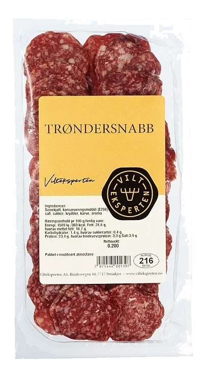 Trøndersnabb skåret speket  200g