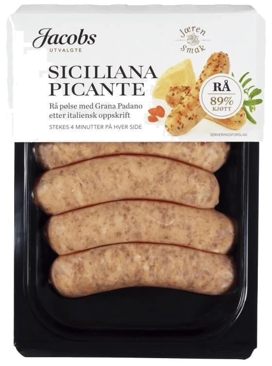 Siciliana Picante Rå 240g A.idsøe/jacobs Utvalgte