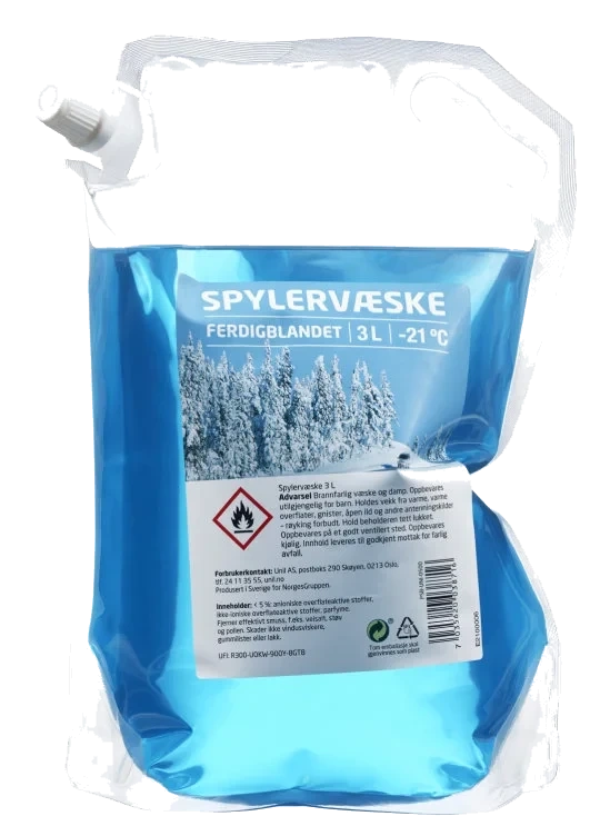 Spylervæske -21c 3l