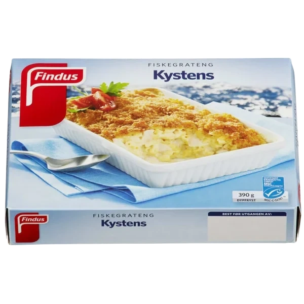 Kystens Fiskegrateng 10x390g