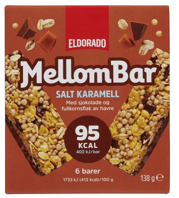 Mellombar Salt Karamell 138g Eldorado Eske 10stk