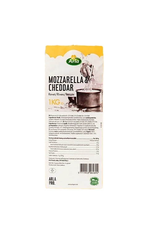 Mozzarella & cheddar  1kg