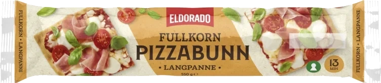Pizzabunn Xxl Fullkorn 550g Eldorado