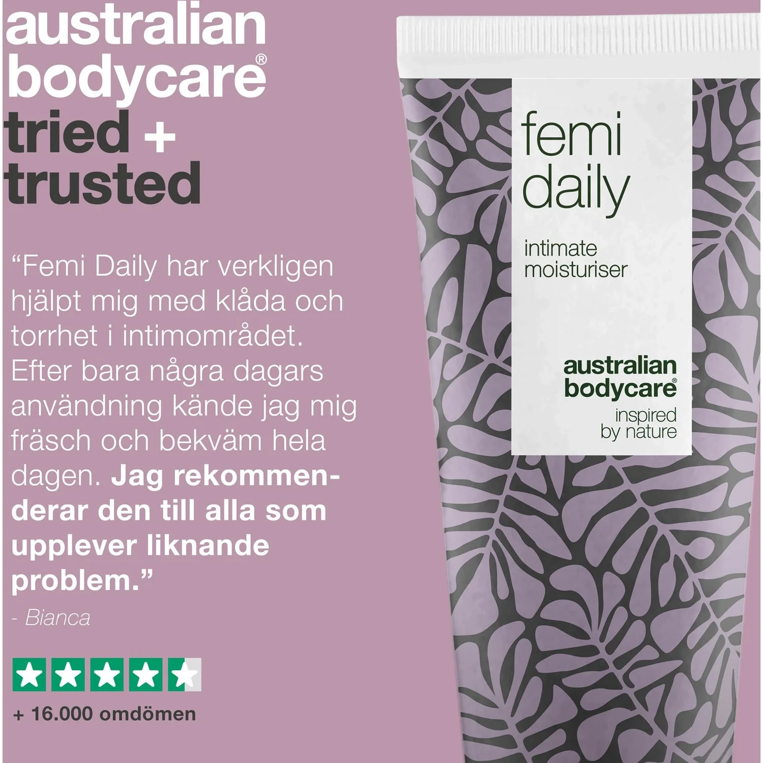 Intimgel mot klåda, torrhet & lukt