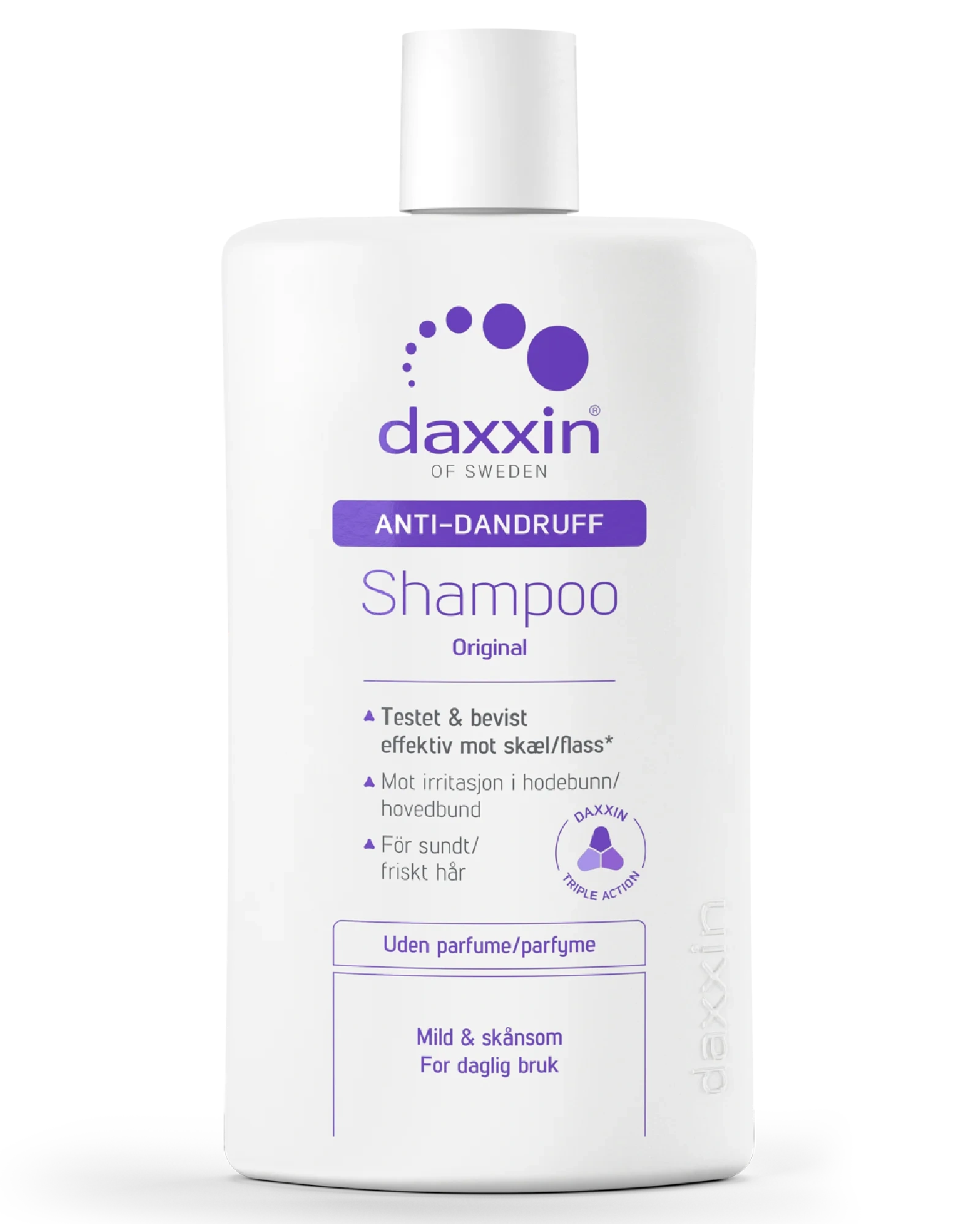 Daxxin Shampoo Trippelvirkende u/p, 250 ml