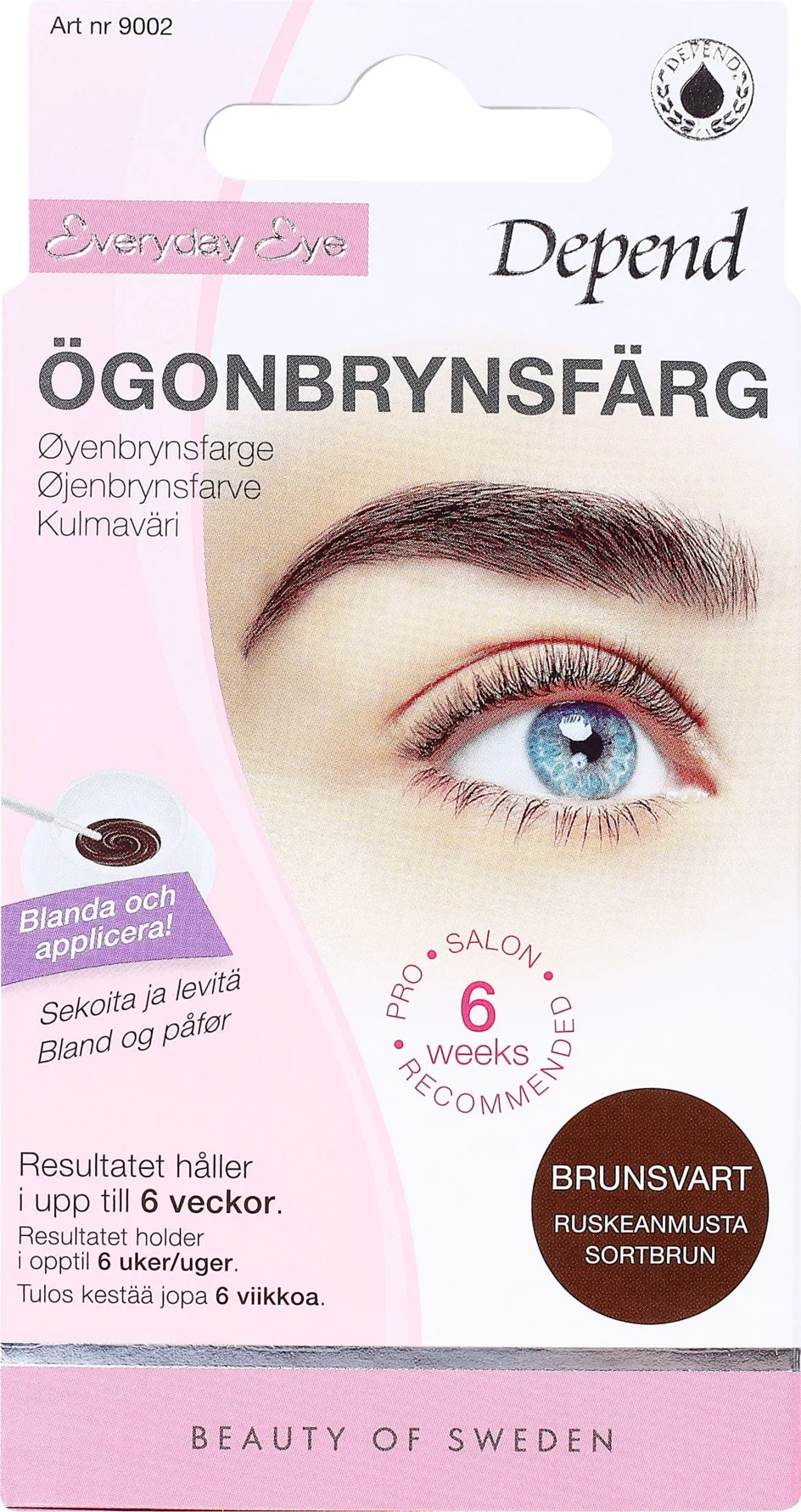 Depend Everyday Eye Eyebrow Colour Brown Black