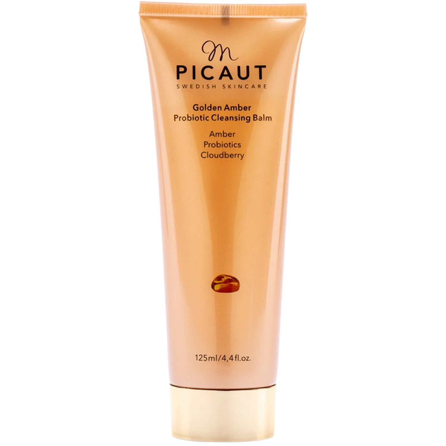 M Picaut Swedish Skincare Golden Amber Probiotic Cleansing Balm