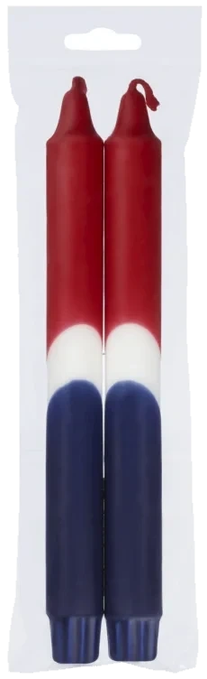 Kronelys 17.mai 24cm 2stk Unik