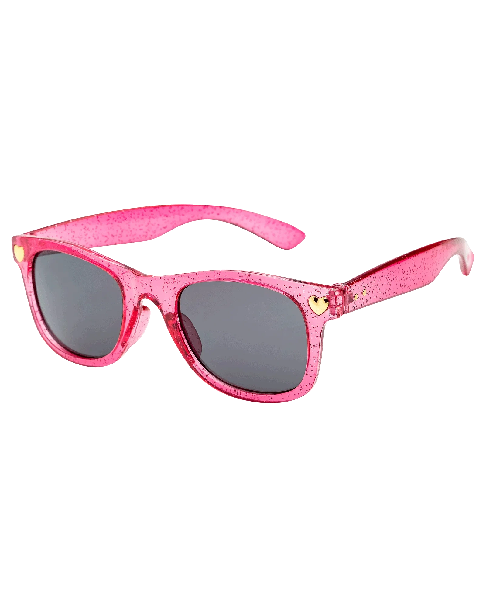 Waye Kids solbrille 010 rosa glitter/smoke 1 stk