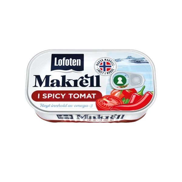 Makrell i Tomat Spicy 110g Lofoten