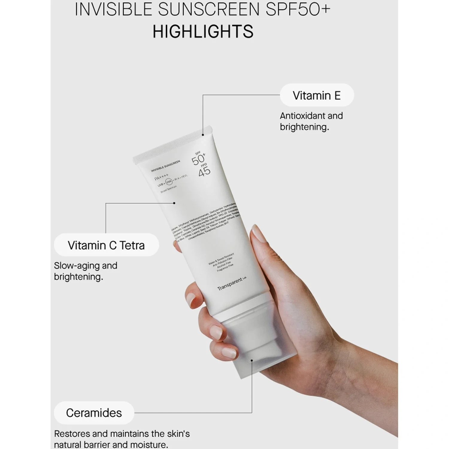 INVISIBLE SUNSCREEN SPF50+