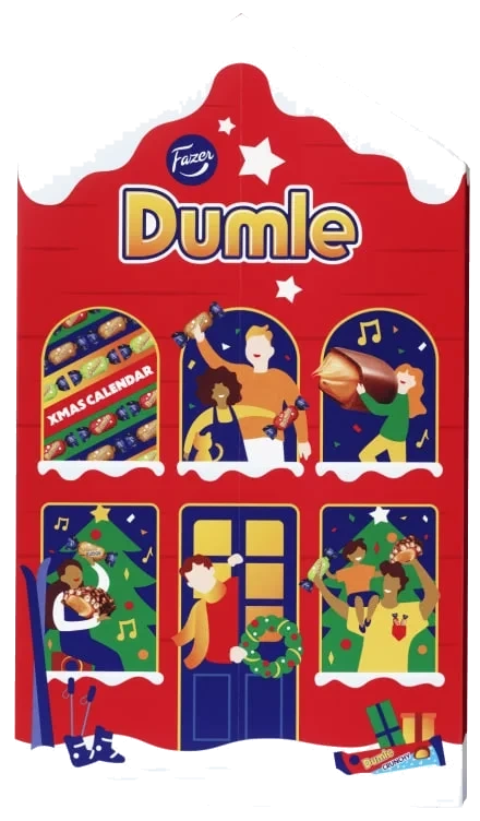 Dumle Adventskalender 225g Fazer