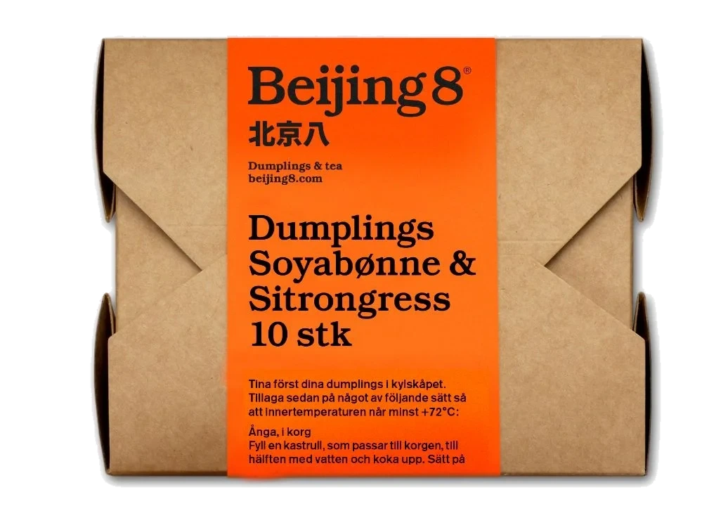 Dumplings Soya/Sitrongress 180g Beijing 8
