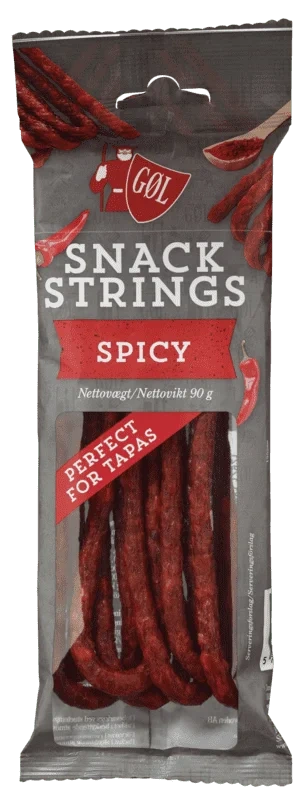 Ölkorv Snack Strings Spicy 90g Göl