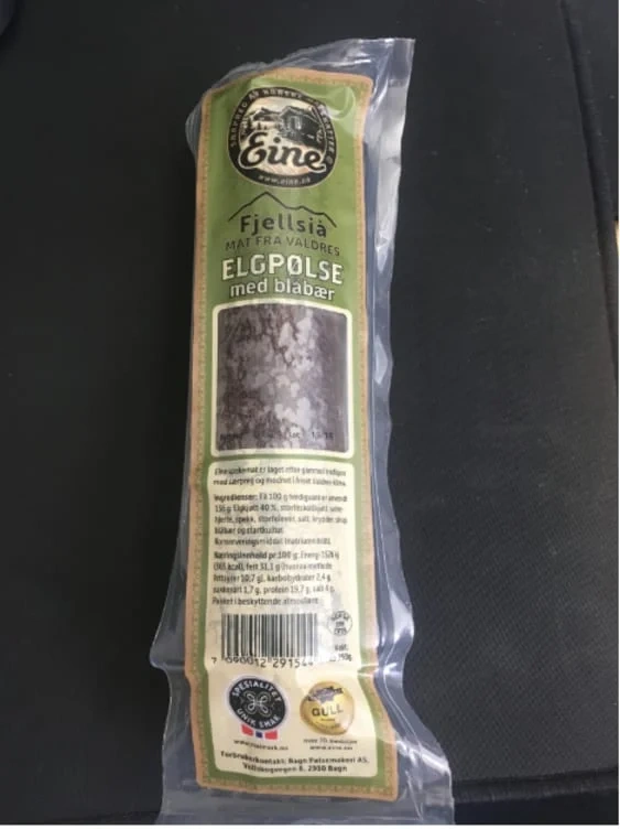 Elgpølse Snabb 250g