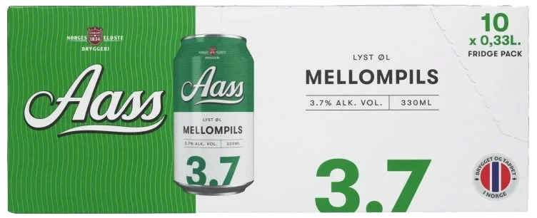 Aass Mellompils 0,33lx10 boks
