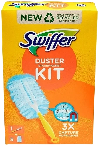 Støvkost swiffer duster starterkit (handle+5 refill)   9stk
