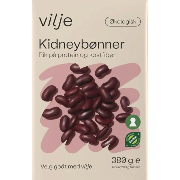 Kidneybønner Økologisk 380g Vilje