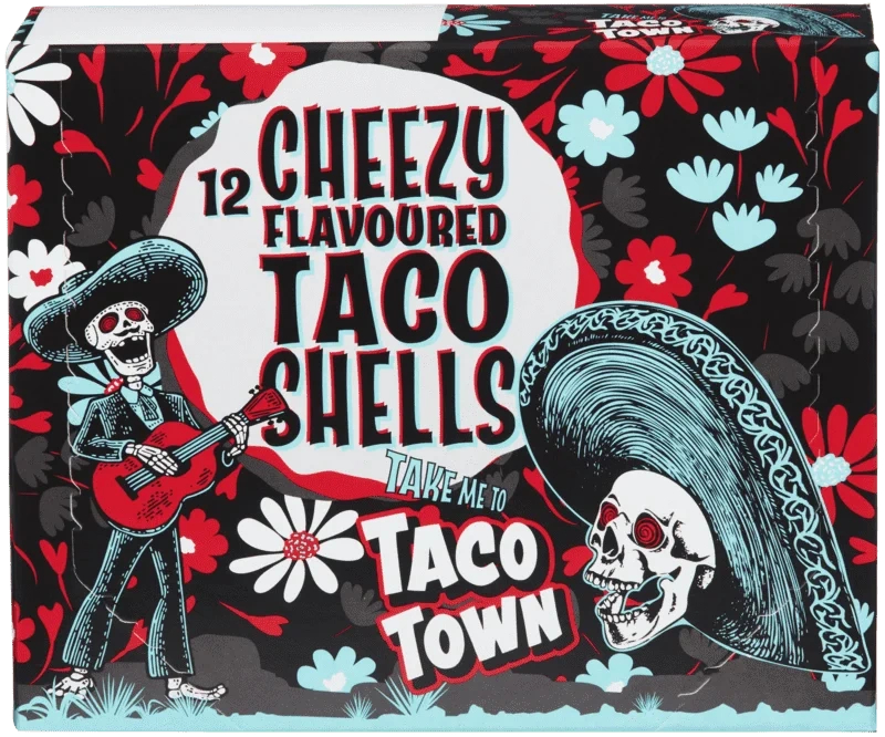 Taco Town Cheezy Taco Shellls 158g