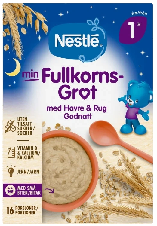 Min Fullkornsgrøt God Natt 1år 410g