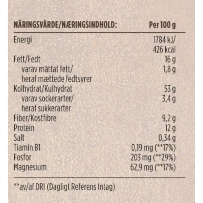 Axa gold nut   640g