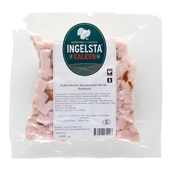 Kalkonbröst, rökt, tärnat
