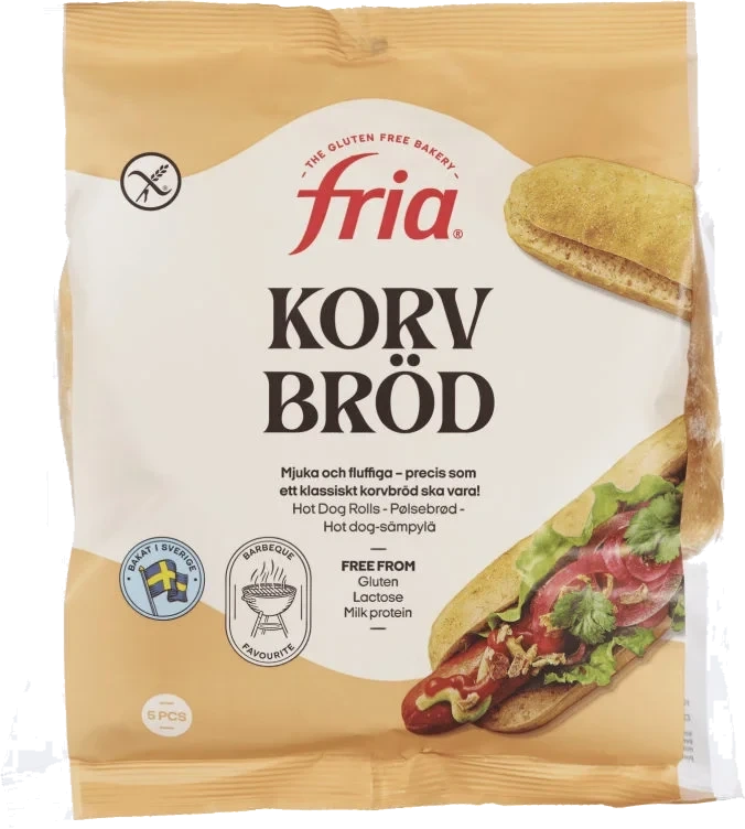 Pølsebrød Glutenfri 210g Fria