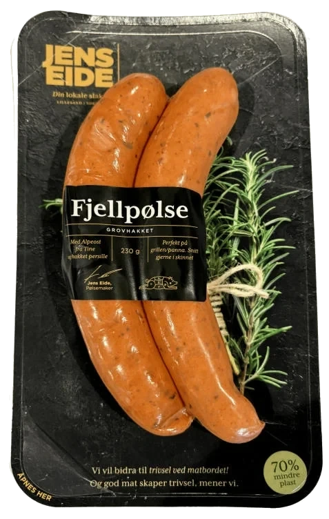 Fjellpølse 230g Jens Eide
