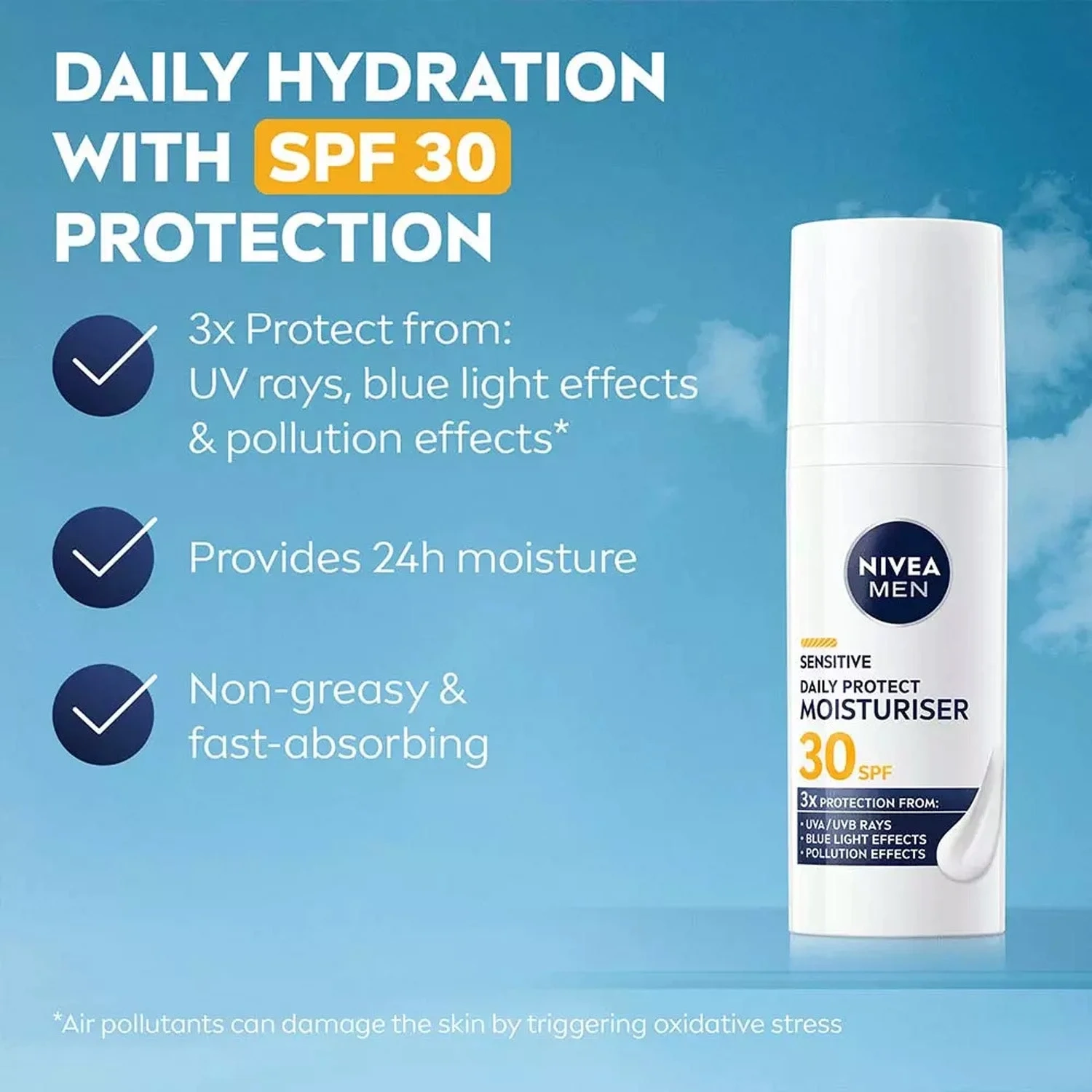 NIVEA Sensitive Daily Protect Moisturiser SPF30