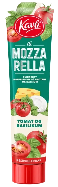 Mozzarella Tomat&Basilikum 175g Tube Kavli