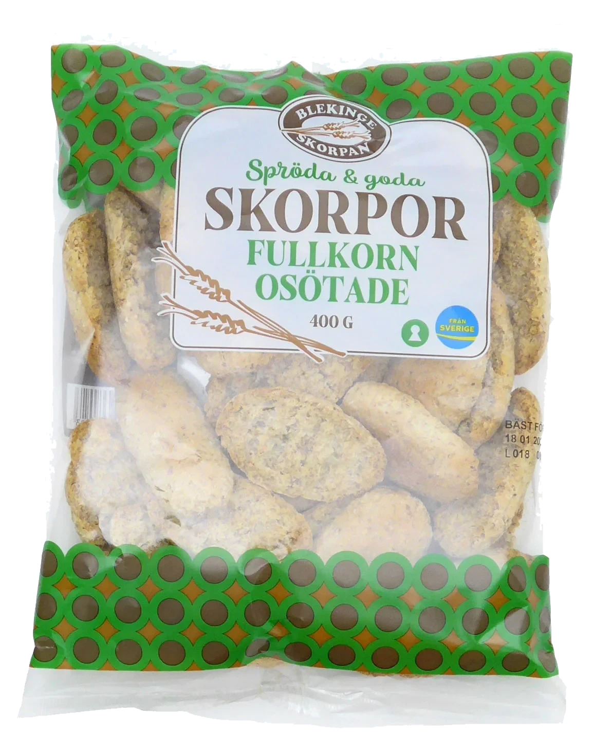 Fullkornskorpor Osötade