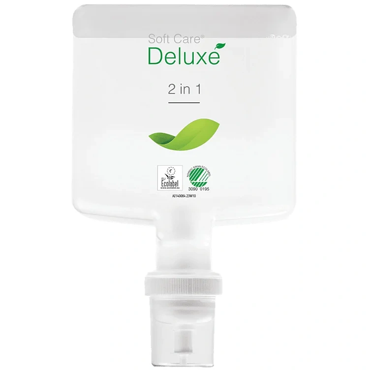 Soft Care Deluxe 2in1 1300ml Hår og Kroppsvask