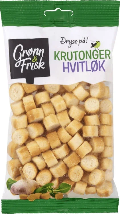 Krutonger Hvitløk 90g Grønn & Frisk