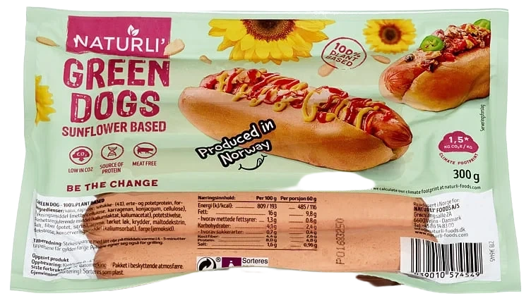 Naturli' green dogs 300g