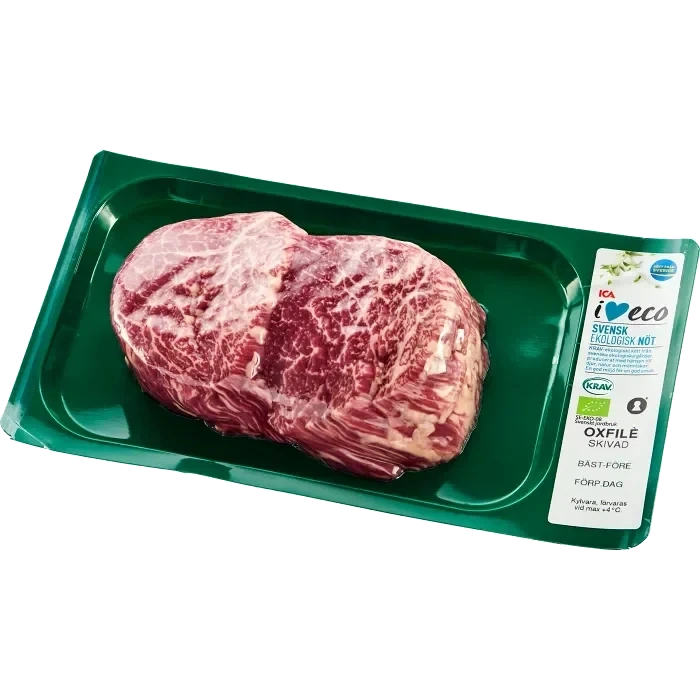Oxfilé Färsk Skivad ca 375g KRAV ICA I love eco