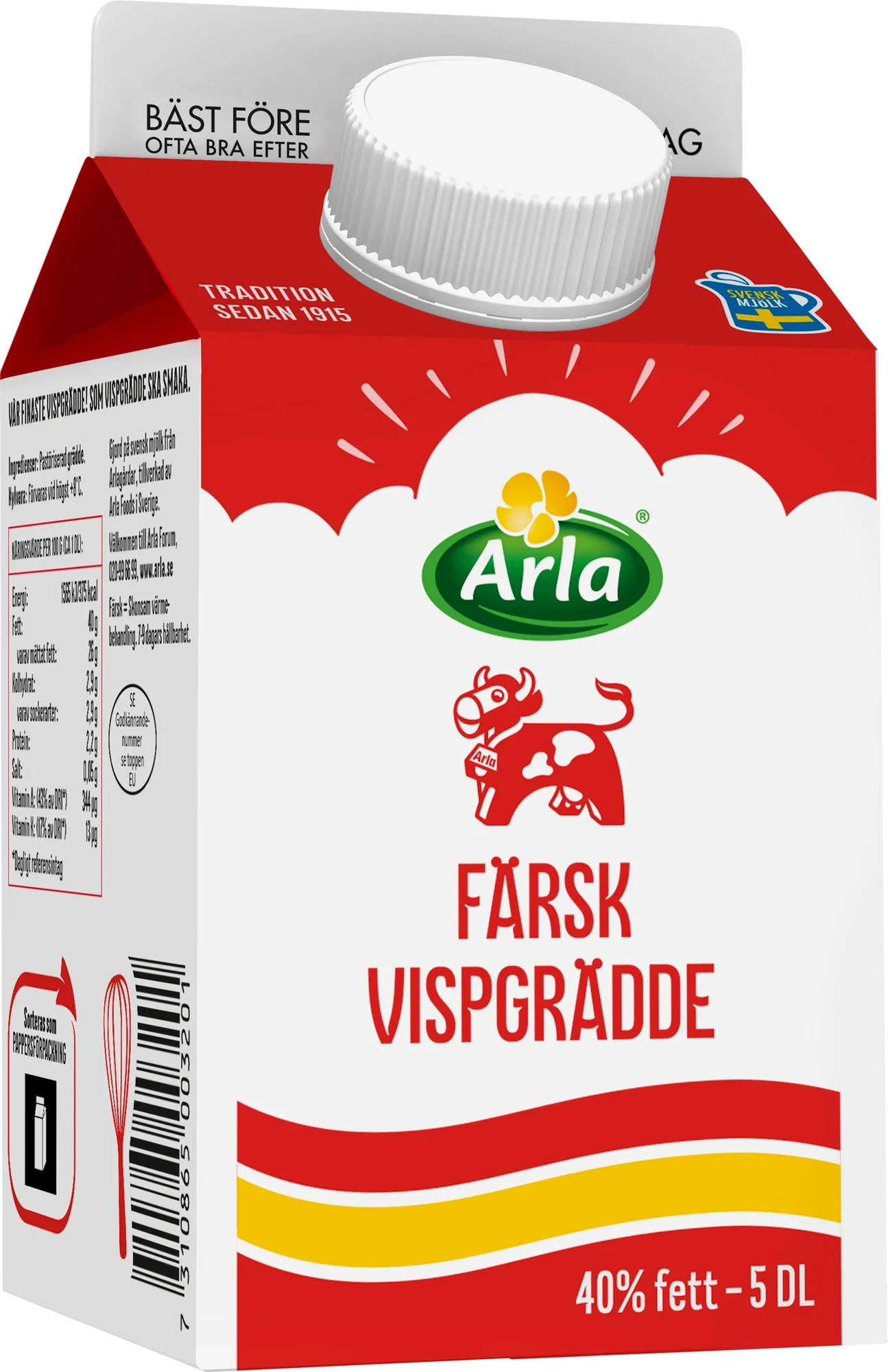 Färsk vispgrädde 40%