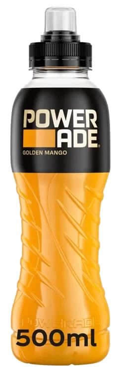 Powerade Golden Mango 0,5l flaske