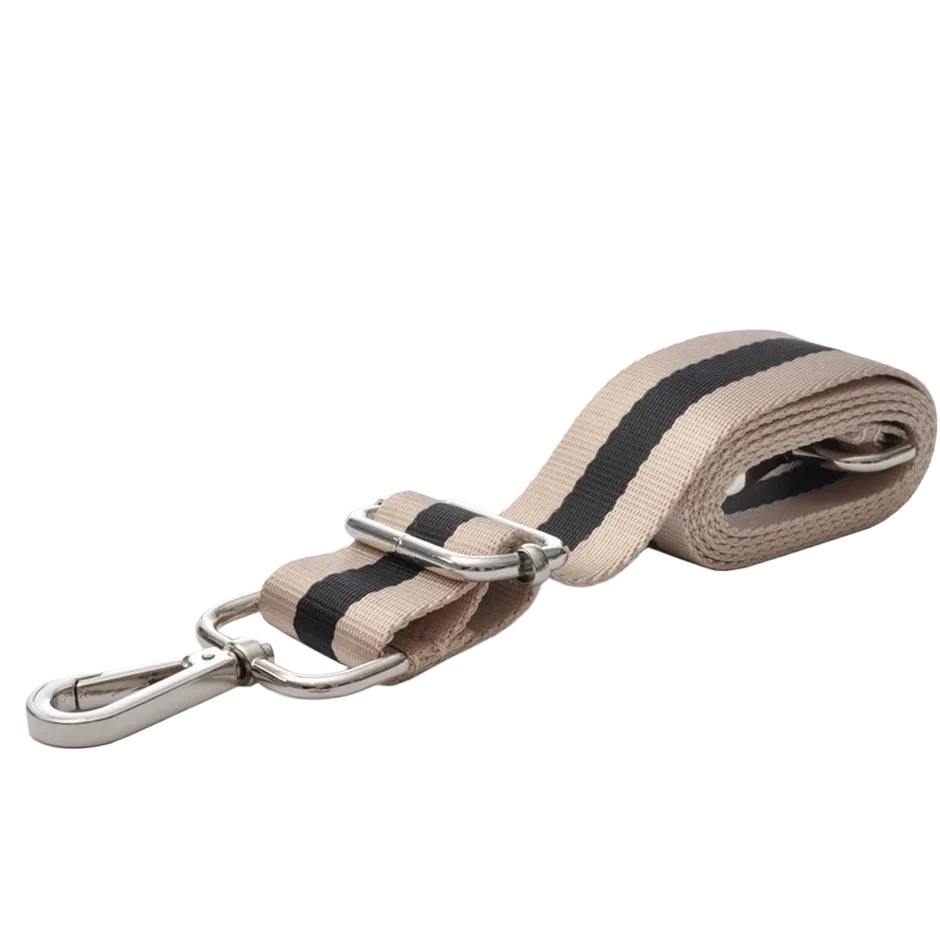 Ceannis Shoulder Strap in Black/Sand Webbing (Silver)