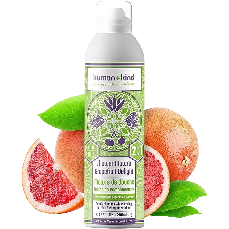 Human + Kind Shower Mousse Grapefruit 200 ml
